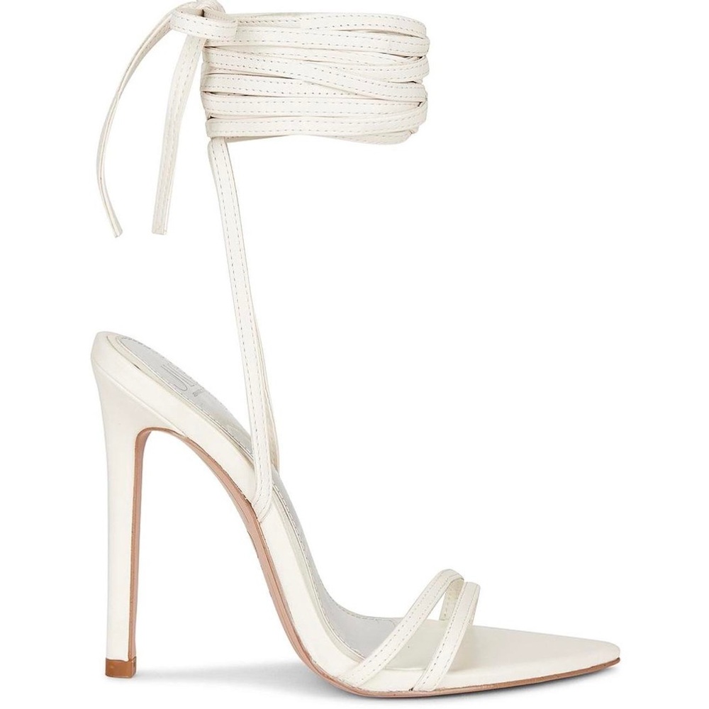 JLO Off-White Strappy Heels